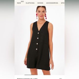 Tuckernuck Pomander black Myla Romper